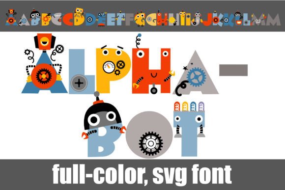 Alpha-bot: A Playful Color Fonts Gem for Crafters