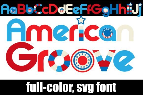 American Groove: A Vibrant Color Fonts Choice