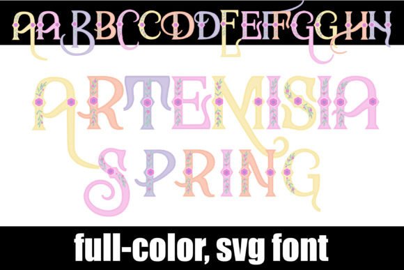 Artemisia Spring: A Flourished Serif Color Font
