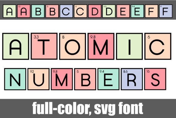 Atomic Numbers: A Color Fonts Review for Small Business Branding
