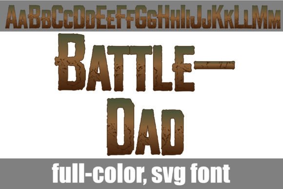Battle-dad: A Bold Color Fonts Choice for Handmade Brands