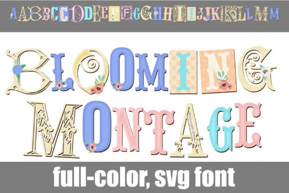 Blooming Montage: A Color Fonts Breakthrough for Brand Designers