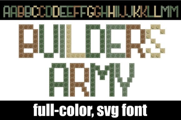 Builders Army: A Bold Color Fonts Choice for Local Branding