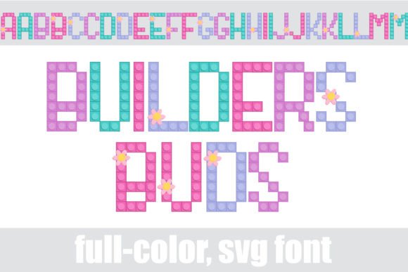 Builders Buds: A Playful Color Fonts Collection for Handmade Brands