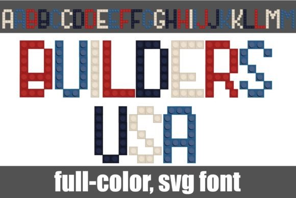 Builders Usa: A Bold Color Fonts Choice