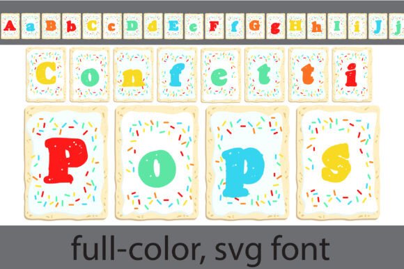 Confetti Pops: A Playful Color Fonts Choice for Local Branding