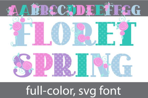 Floret Spring: A Color Fonts Gem for Designers & Sellers