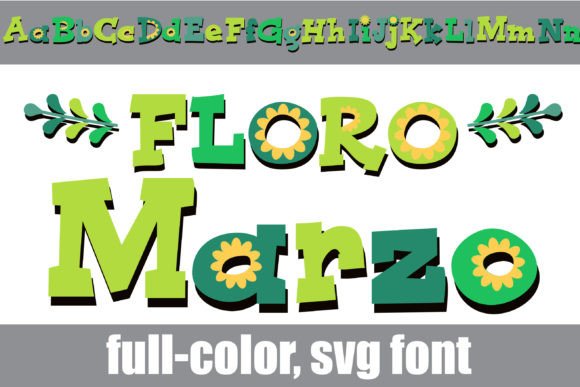 Floro Marzo: A Whimsical Color Font for Handmade Brands