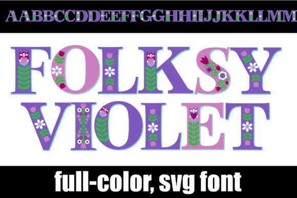 Folksy Violet: A Color Font for Editorial Charm