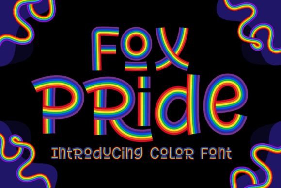 Fox Pride: A Rainbow Font That Stitches With Personality