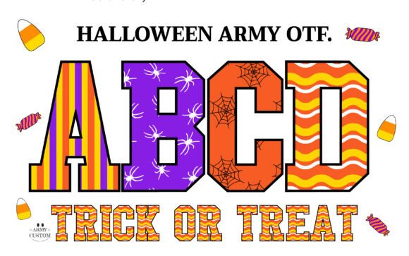 Halloweenarmy Web Fonts: Color Fonts for Spooky Season