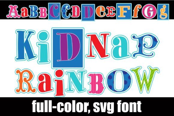 Kidnap Rainbow: A Bold Color Fonts Choice for Marketing