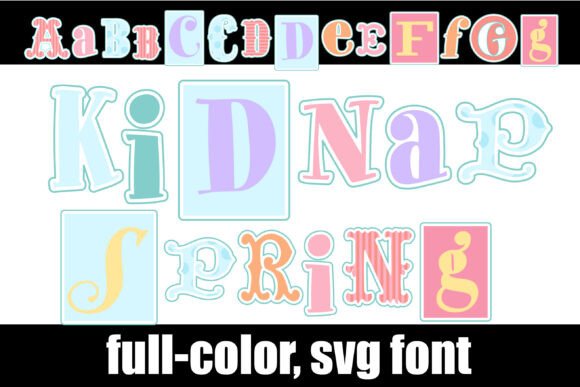 Kidnap Spring: A Pastel Color Font for Editorial Charm