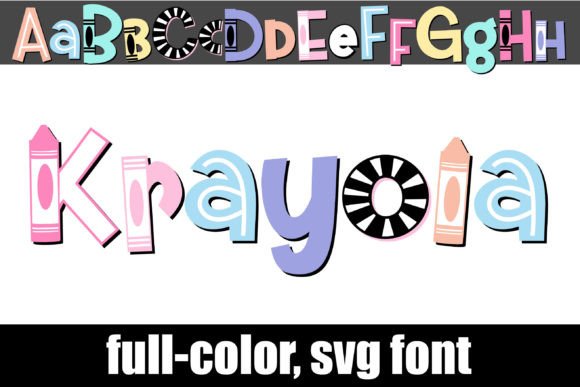 Krayola: A Playful Color Fonts Choice for Digital Sellers