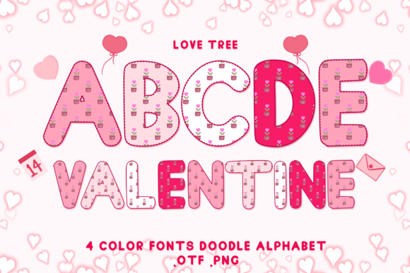 Love Tree: Adorable Color Fonts for Branding & Marketing