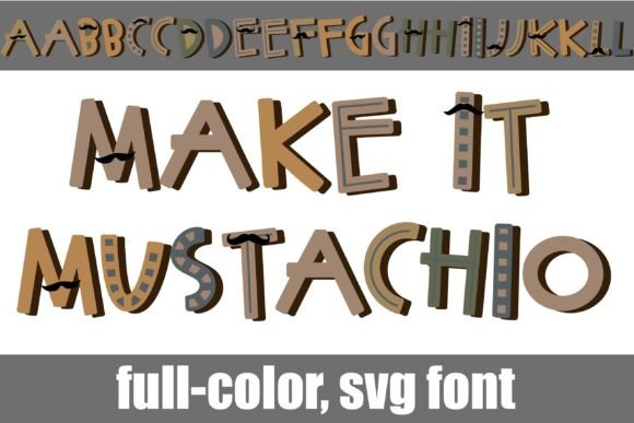 Make-it Mustachio: A Color Fonts Review for Sellers
