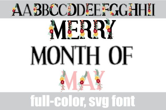 Merry Month of May: A Color Font for Local Branding