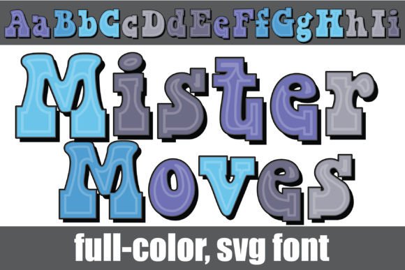 Mister Moves: A Bold Color Fonts Choice for Local Business Branding