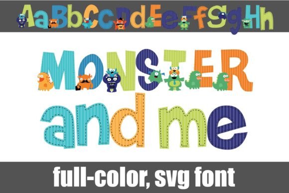 Monster and Me: A Playful Color Fonts Choice for Branding