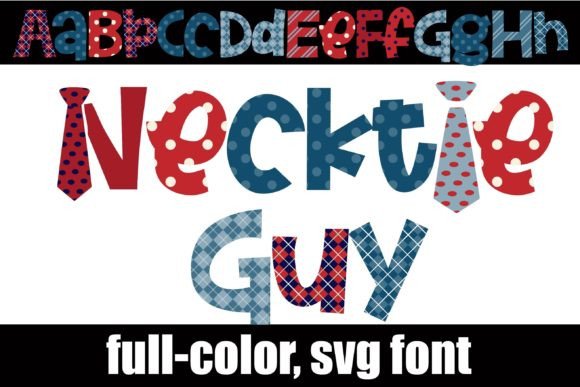 Necktie Guy: A Color Fonts Title Font for Bold Brand Moments