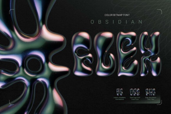 Obsidian Flex: A Color Fonts Statement for Local Branding