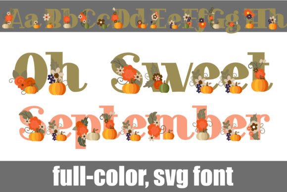 Oh Sweet September: Autumn Color Fonts for Real Design Projects