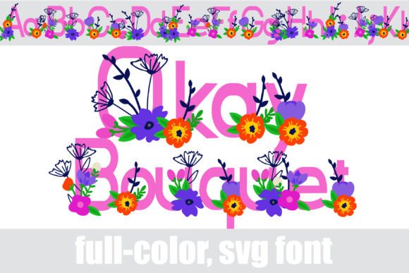 Okay Bouquet: A Floral Font That Stitches Like a Dream
