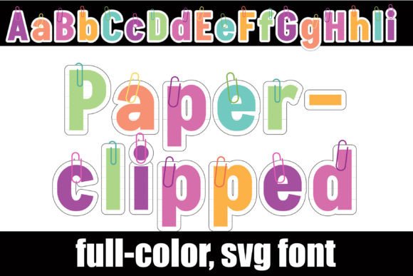 Paperclipped: A Playful Color Fonts Choice for Local Branding