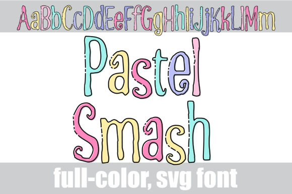 Pastel Smash: A Color Fonts Review for Digital Sellers