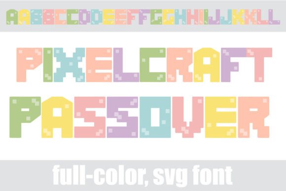 Pixelcraft Passover: A Playful Color Fonts Choice for Editorial Design
