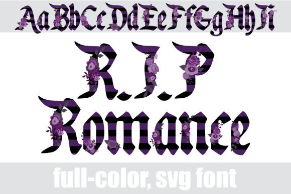 R.i.p Romance: A Bold Color Font for Edgy Branding