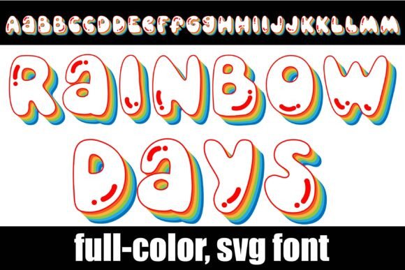 Rainbow Days: A Color Fonts Review for Local Business Branding