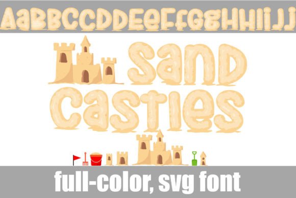 Sand Castles: A Vibrant Color Fonts Choice