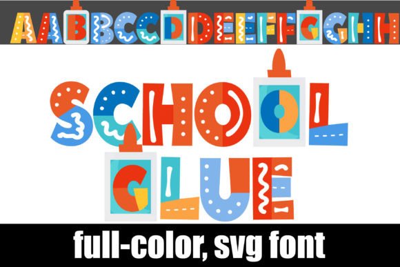 School Glue Fonts: A Color Fonts Review for Crafters