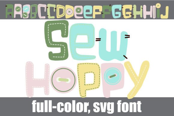 Sew Hoppy: A Spring-Infused Color Fonts Collection