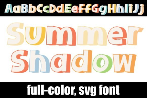Summer Shadow: A Vibrant Color Fonts Choice