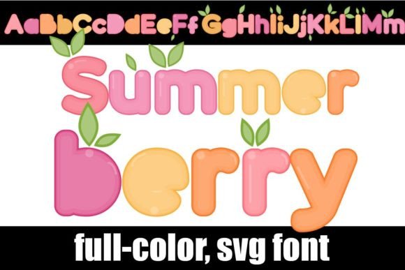 Summerberry Fonts: A Color Fonts Review for Crafters