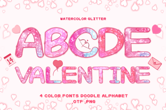 Watercolor Glitter Fonts: A Color Fonts Review for Real Client Work