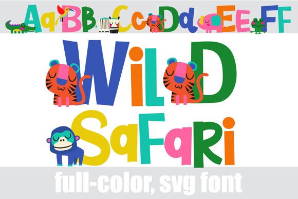 Wild Safari: A Vibrant Color Fonts Choice