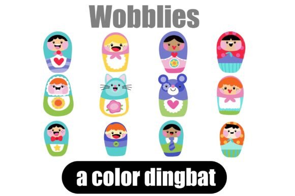 Wobblies: A Playful Dingbat Font for Embroidery